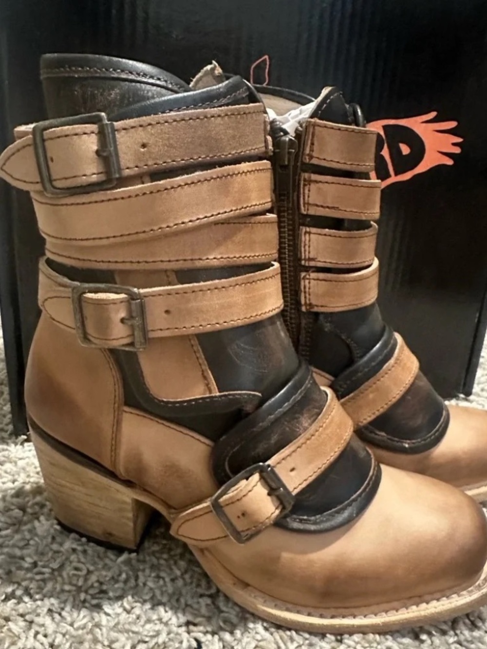 Steven by Freebird “Darlin” Boots – Size 5 Beige RARE & HARD TO FIND!